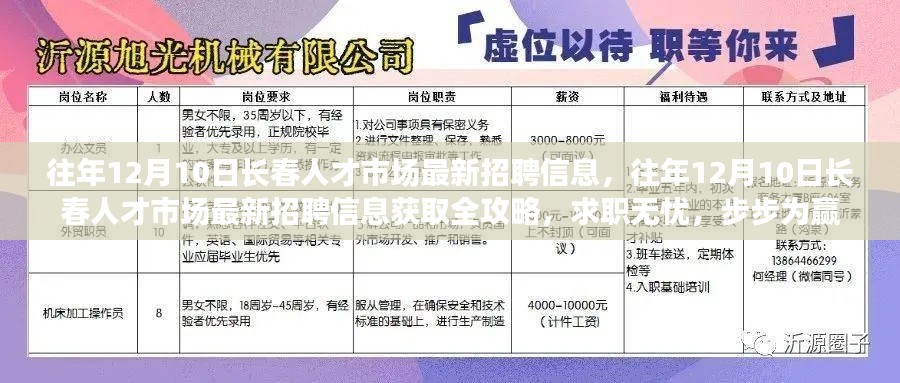 往年12月10日长春人才市场最新招聘信息全攻略,求职无忧,步步为赢,获取最新职位机会!
