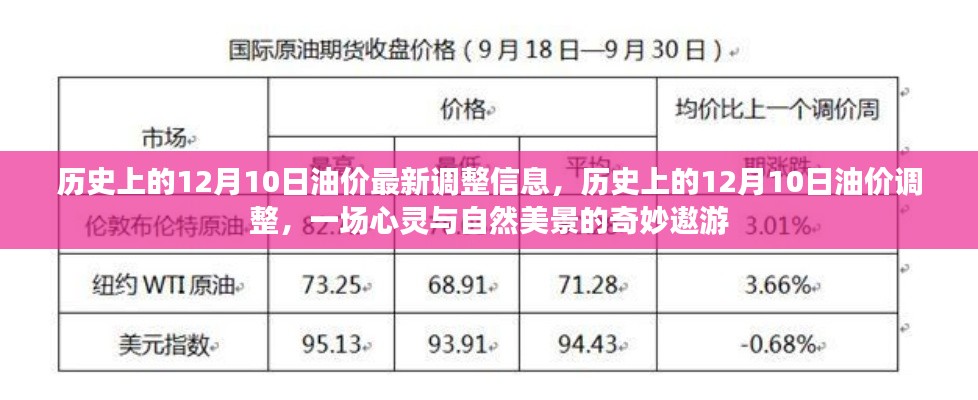 历史上的油价调整与心灵自然之旅,12月10日的油价调整信息回顾