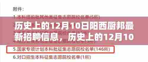 揭秘历史上的阳西厨邦最新招聘信息，聚焦十二月十日动态