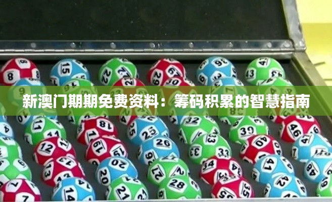 新澳门期期免费资料：筹码积累的智慧指南