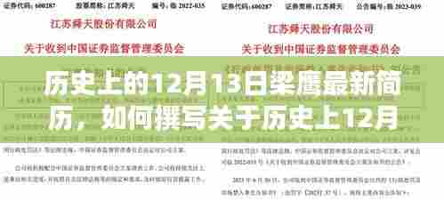 历史上12月13日梁鹰最新简历撰写指南与步骤