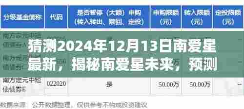 揭秘南爱星未来动向,预测南爱星在2024年12月13日的最新动态