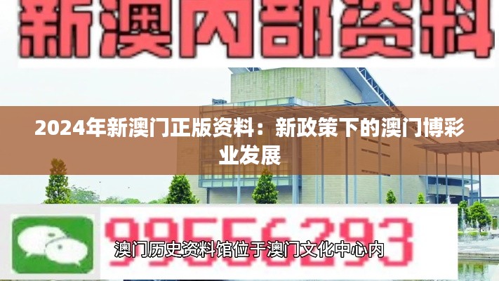 2024年新澳门正版资料:新政策下的澳门博彩业发展