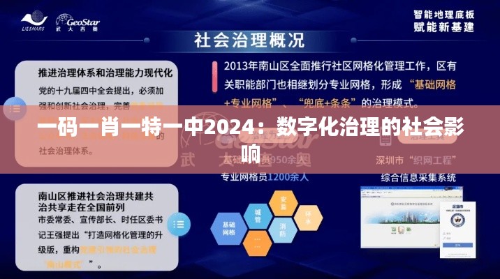 一码一肖一特一中2024:数字化治理的社会影响