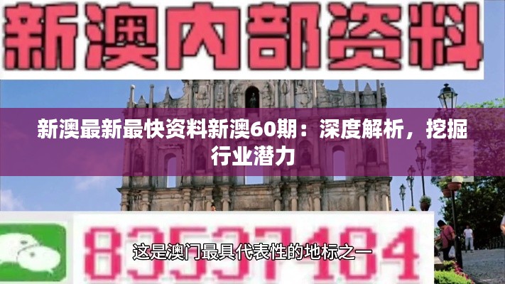 新澳最新最快资料新澳60期:深度解析,挖掘行业潜力
