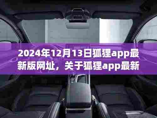 关于狐狸app的最新网址探讨，违法犯罪问题的警示与科普（2024年12月13日）