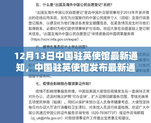 中国驻英使馆最新通知深度解析,特性、体验、竞品对比与用户洞察