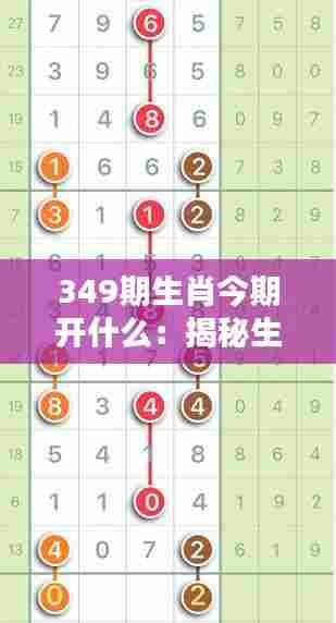 349期生肖今期开什么:揭秘生肖中奖背后的逻辑