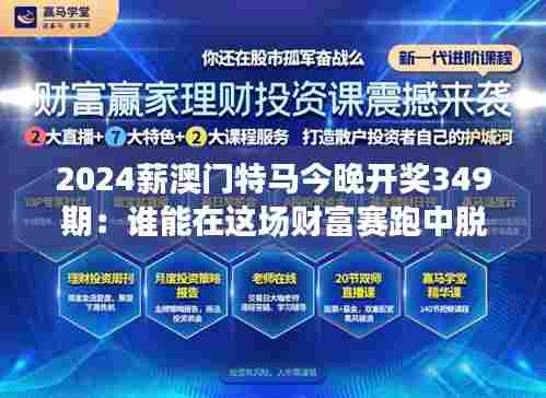 2024薪澳门特马今晚开奖349期：谁能在这场财富赛跑中脱颖而出？