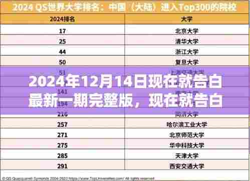 现在就告白最新一期深度评测与介绍，2024年12月14日告白完整版回顾