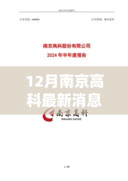 南京高科十二月最新动态报道更新出炉