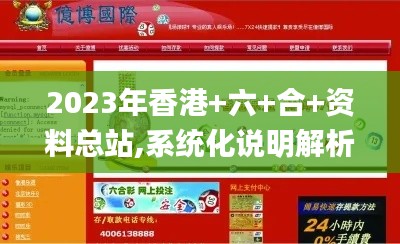 2023年香港+六+合+资料总站,系统化说明解析_进阶款3.512