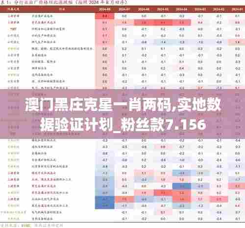 澳门黑庄克星一肖两码,实地数据验证计划_粉丝款7.156