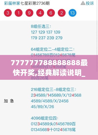 777777788888888最快开奖,经典解读说明_2D3.262