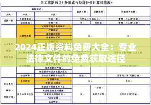 2024正版资料免费大全:专业法律文件的免费获取途径