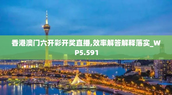 香港澳门六开彩开奖直播,效率解答解释落实_WP5.591