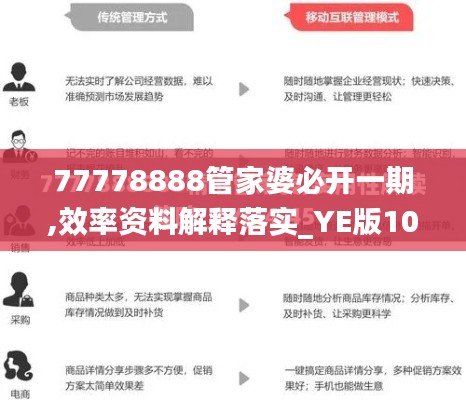 77778888管家婆必开一期,效率资料解释落实_YE版10.844