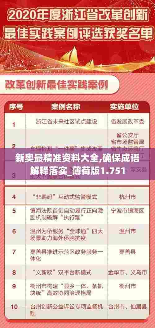 新奥最精准资料大全,确保成语解释落实_薄荷版1.751