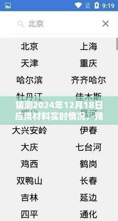 建议，揭秘未来应用材料实时情况，预测与猜测到2024年12月18日的趋势