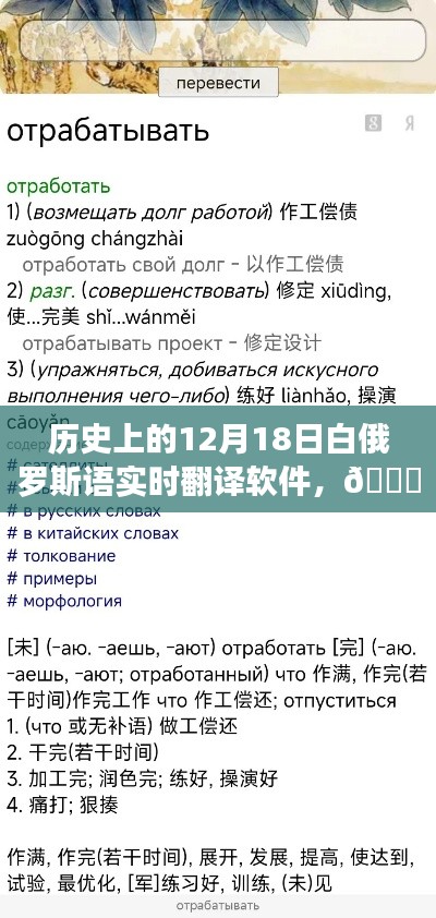 🚀科技破晓,白俄罗斯语实时翻译软件革新之旅🌟
