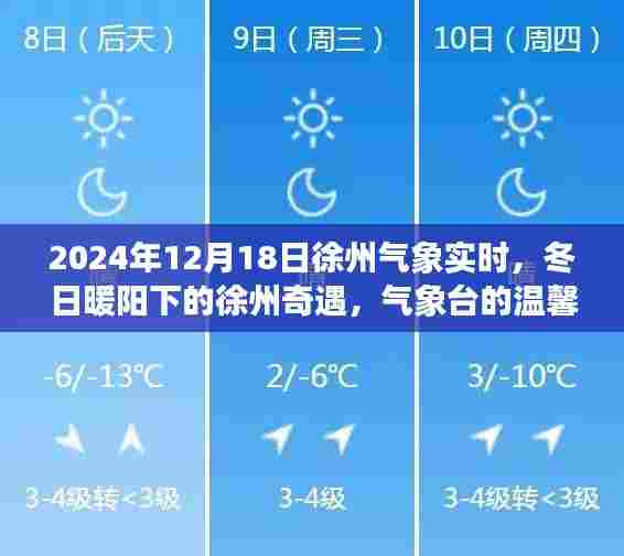 冬日暖阳下的徐州奇遇,气象实时报告与气象台的温馨故事(2024年12月18日)