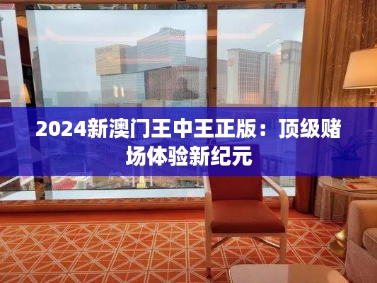 2024新澳门王中王正版：顶级赌场体验新纪元