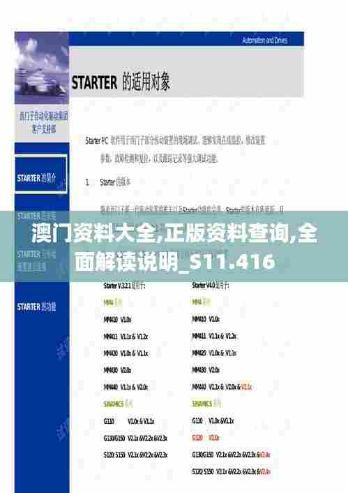 澳门资料大全,正版资料查询,全面解读说明_S11.416