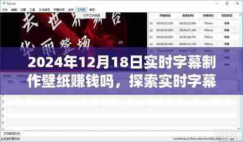 实时字幕制作壁纸赚钱新机遇,行业洞察与探索