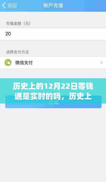 历史上的十二月二十二日,零钱通的实时奇妙时光之旅
