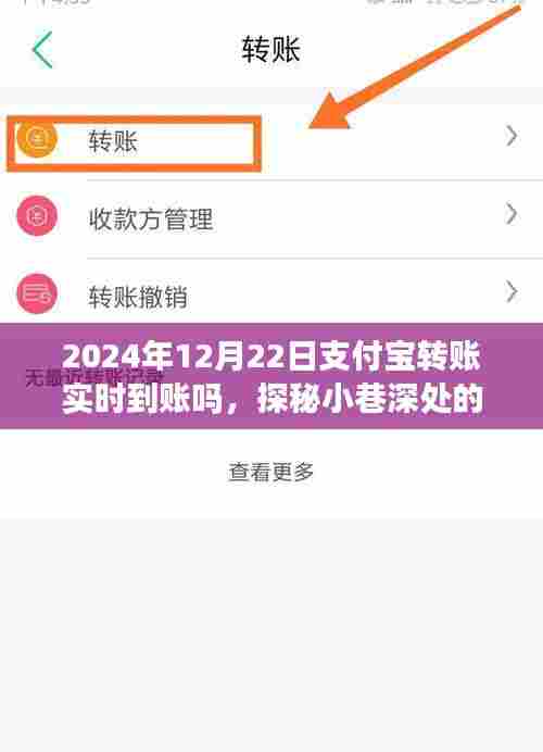 支付宝转账实时到账探秘，2024年12月22日能否实现实时到账？小巷特色小店背后的秘密