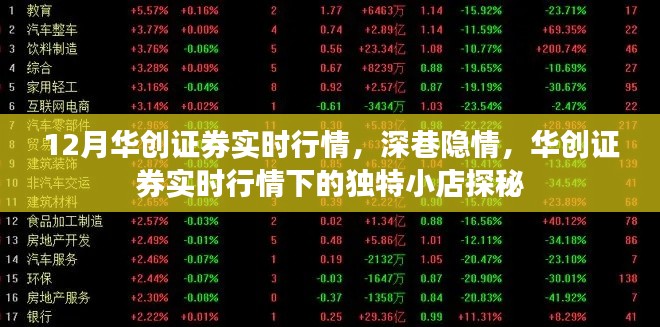 华创证券实时行情下的独特小店探秘,深巷隐情揭秘