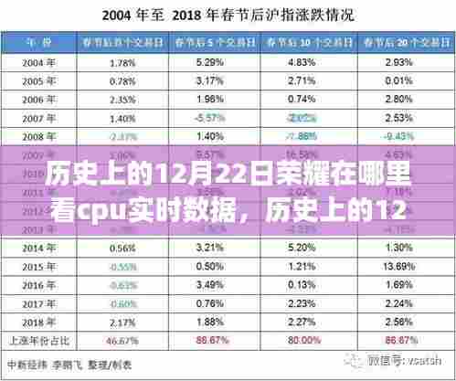 历史上的12月22日荣耀手机CPU实时数据观测与探讨,深度探讨荣耀手机CPU实时数据查看方法及其意义