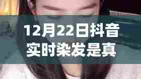 抖音实时染发风潮揭秘，真相与影响探寻于12月22日背后的故事