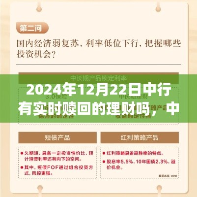 中行理财小记，探寻实时赎回理财的秘密宝藏（2024年12月22日）