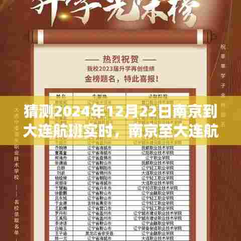 2024年12月22日南京至大连航班实时展望与预测探讨