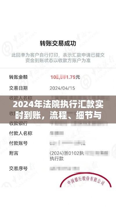 2024年法院执行汇款实时到账，流程、细节及未来预测