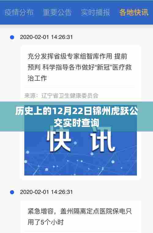 锦州虎跃公交实时查询系统，历史日期下的出行信息