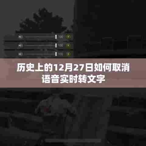 历史上的大事件，语音实时转文字功能取消日