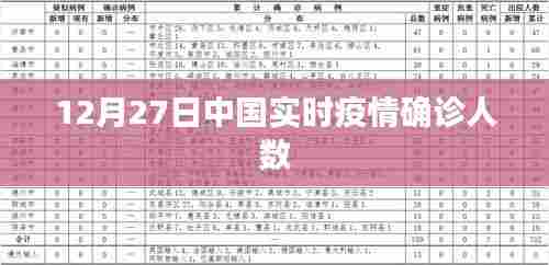 中国实时疫情确诊人数最新数据(12月27日)