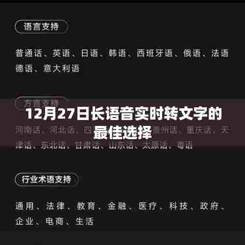 语音实时转文字技术，最佳方案揭秘