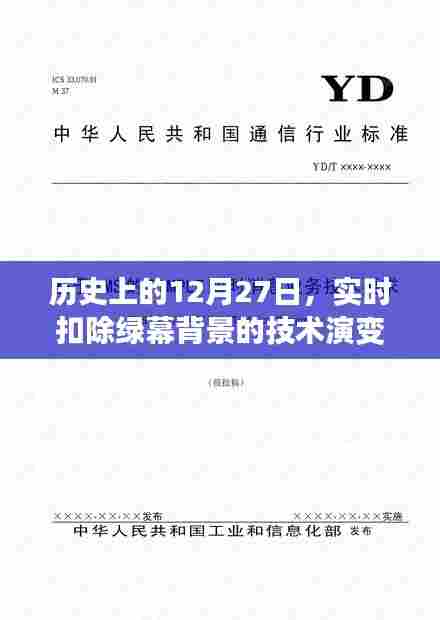 实时扣除绿幕背景技术演变，历史回顾与揭秘