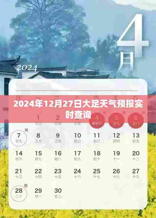 大足天气预报实时查询(2024年12月27日)