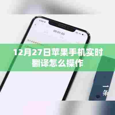 苹果实时翻译功能操作指南,12月27日更新版