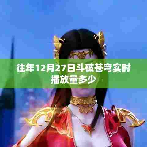 斗破苍穹往年12月27日实时播放量统计