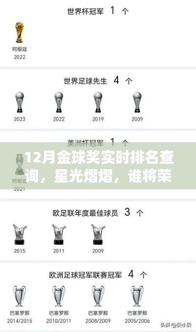 金球奖实时排名揭晓,谁将荣耀登顶?