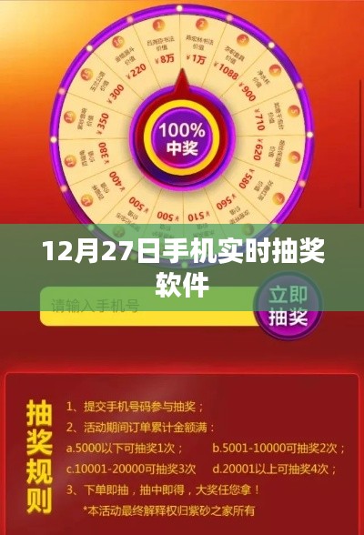 12月27日手机抽奖软件活动开启,实时赢好礼!
