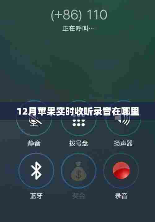 苹果实时收听录音功能位置指南