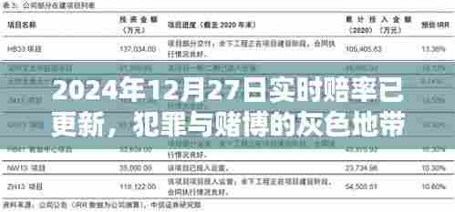 犯罪与赌博灰色地带,实时赔率更新的警示