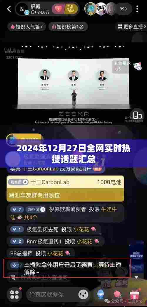 全网热搜话题汇总(2024年12月27日实时更新)