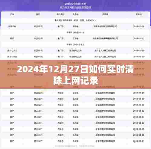 如何实时清除上网痕迹?操作指南